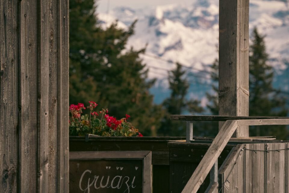 Concept de site hotelier alpin Lac et Cimes