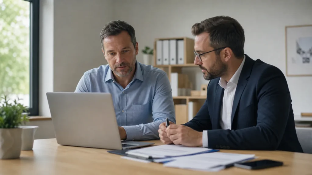 Dirigeant accompagné pour diagnostiquer une fiche Google suspendue