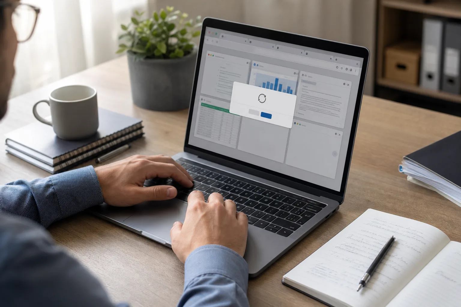 Préparation du redémarrage de Chrome après une mise à jour