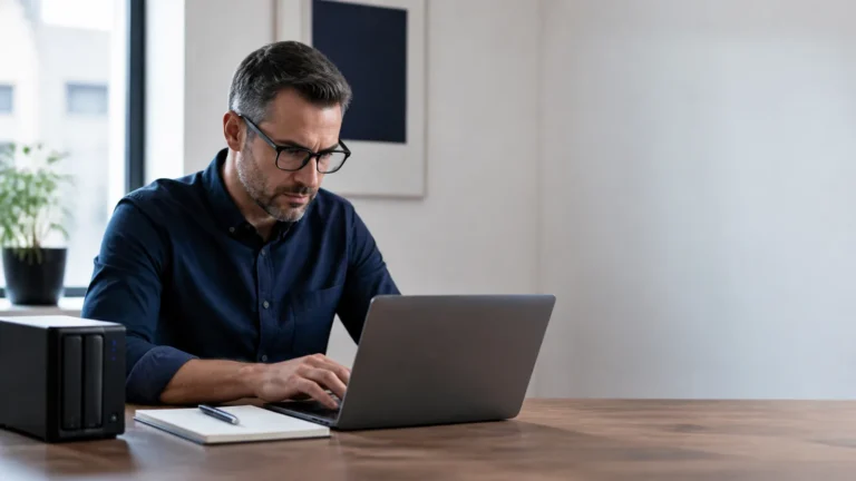 Expert évaluant les performances d’un hébergement web professionnel