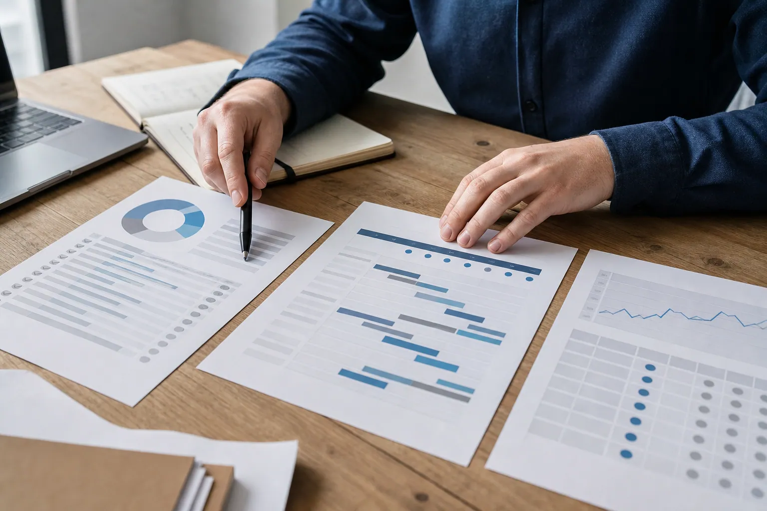 Consultant organisant les livrables d’une mission SEO entre audit, feuille de route et suivi