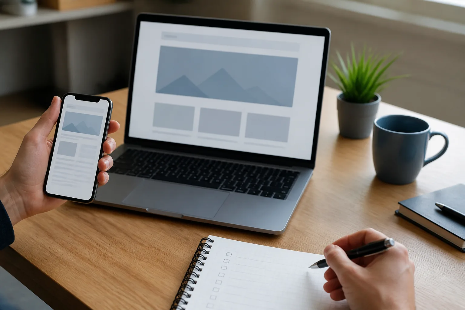 Contrôle d’un site WordPress sur ordinateur et mobile après une mise à jour