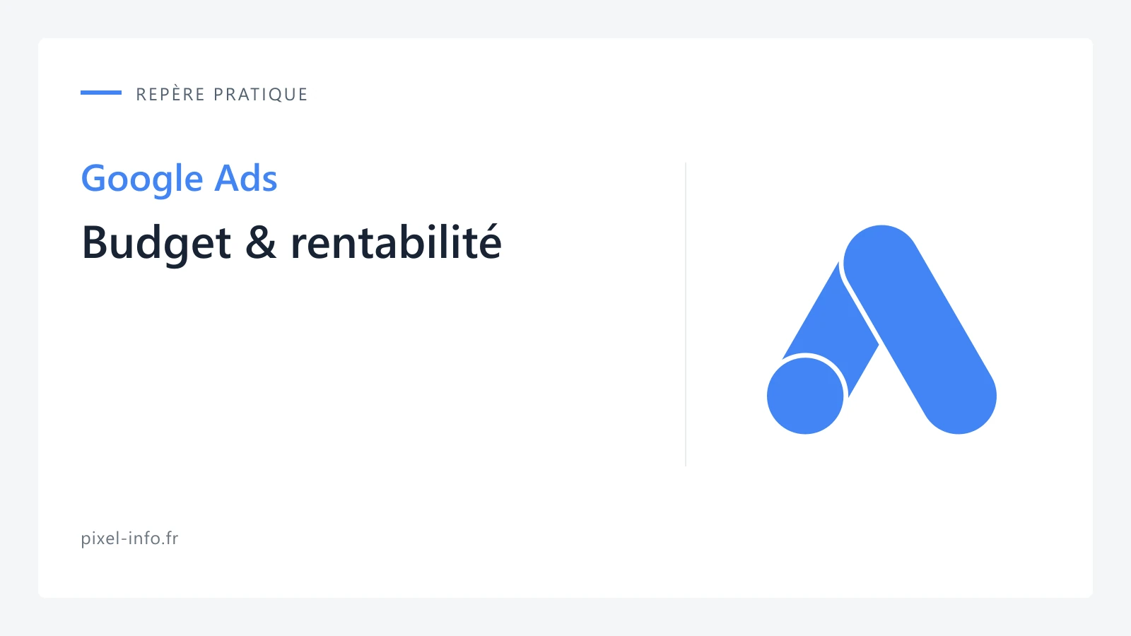 Logo Google Ads — Budget & rentabilité
