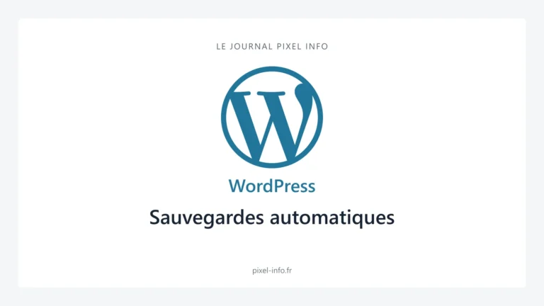 Logo WordPress — Sauvegardes automatiques
