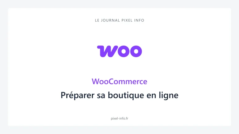 Logo WooCommerce — Préparer sa boutique en ligne