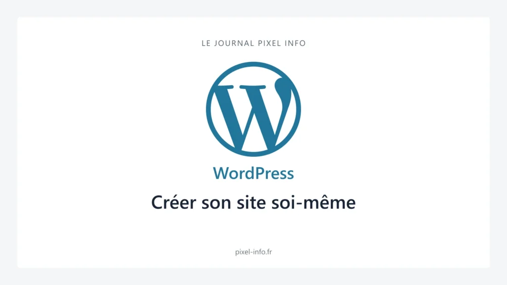 Logo WordPress — Créer son site soi-même