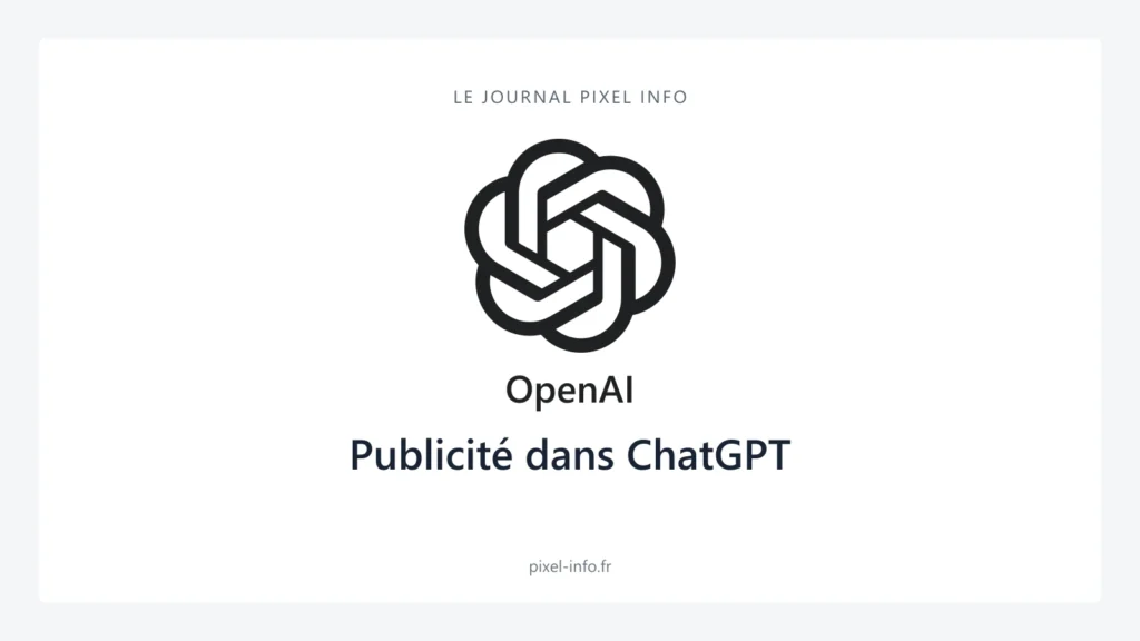 Logo OpenAI — Publicité dans ChatGPT
