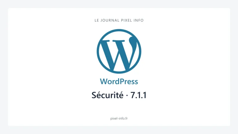 Logo WordPress — Sécurité · 7.1.1