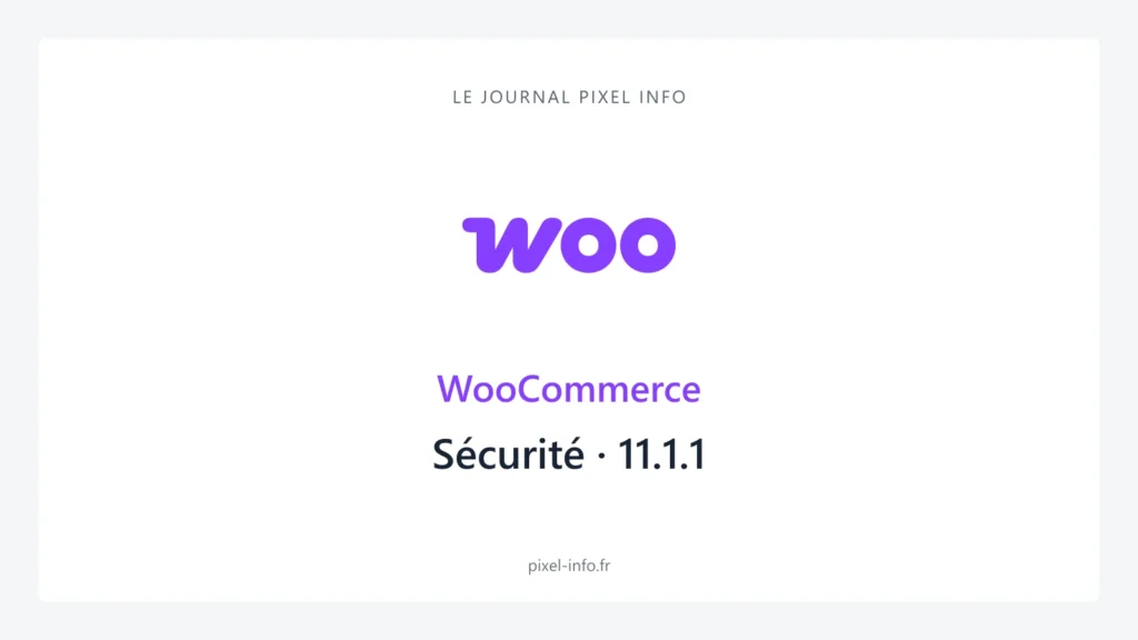 Logo WooCommerce — Sécurité · 11.1.1