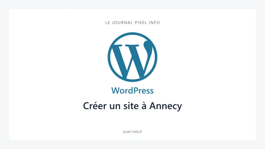 Logo WordPress — Créer un site à Annecy