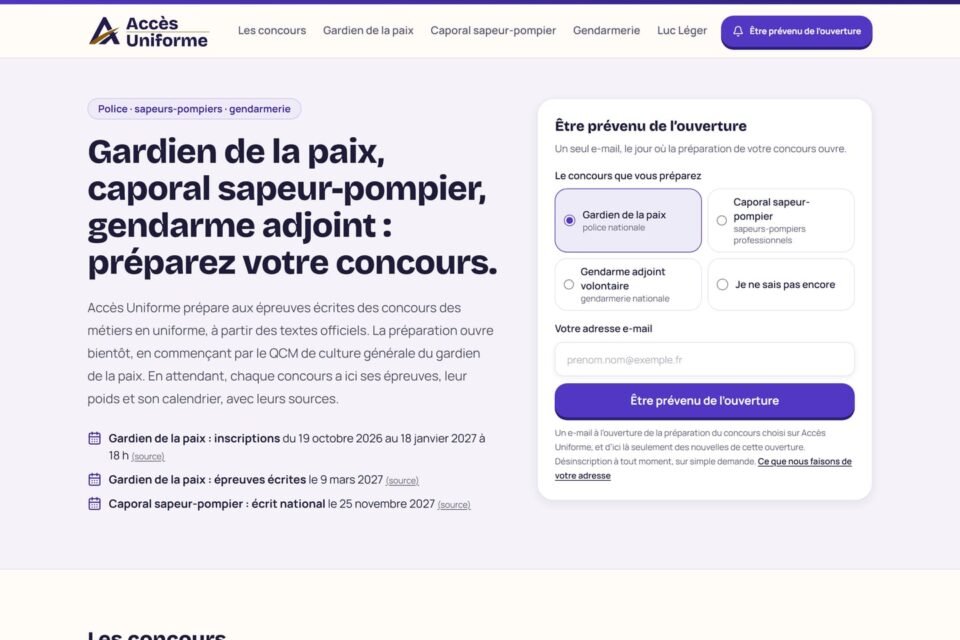 Projet Accès Uniforme réalisé par Pixel Info